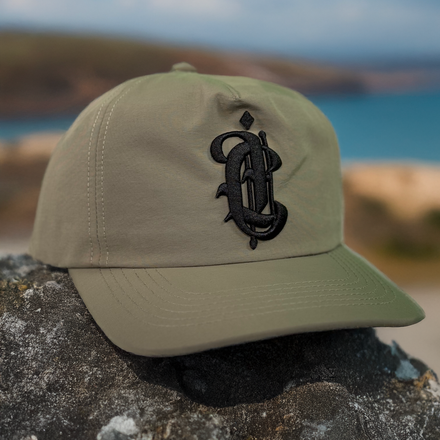 Essential Nylon Cap (Olive Green /Black)